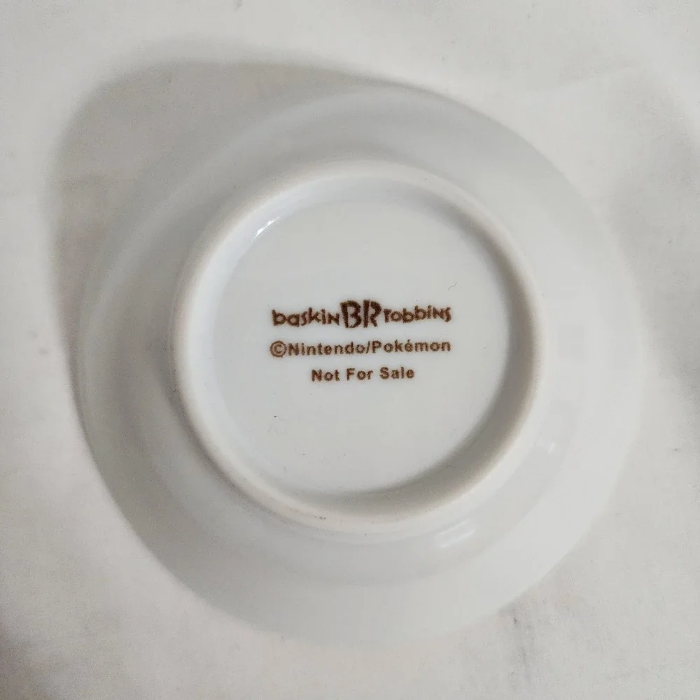 Baskin Robbins Pokemon Japan Exclusive Ice Cream Bowl Pikachu Nintendo